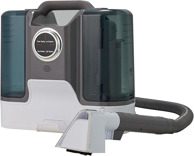 Steam Cleaner Portable Carpet and Upholstery Spot Cleaner with 450W Motor 1800ml Tank for Pet Stains and Home Use