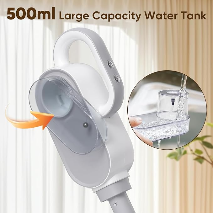 Steam Mop 13-in-1 Powerful Handheld Steam Cleaner with 14 Accessories 16.9OZ Removable Tank &amp 23FT Power Cord Detachable Steam Mops for Floor Cleaning Tiles Windows Carpets