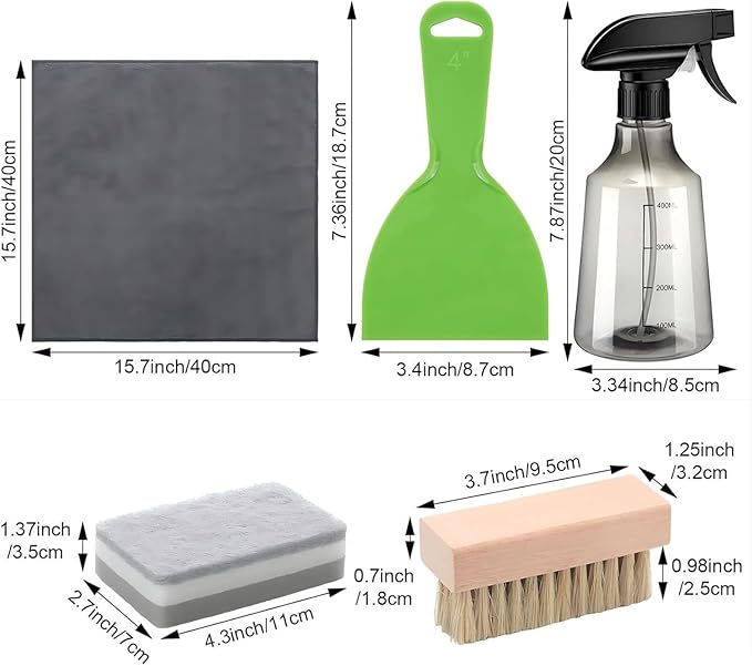 Professional Tombstone 7pcs Gentle On Surfaces Stain &amp Algae Remover Toolset Tombstone Cleaner Set Microfiber