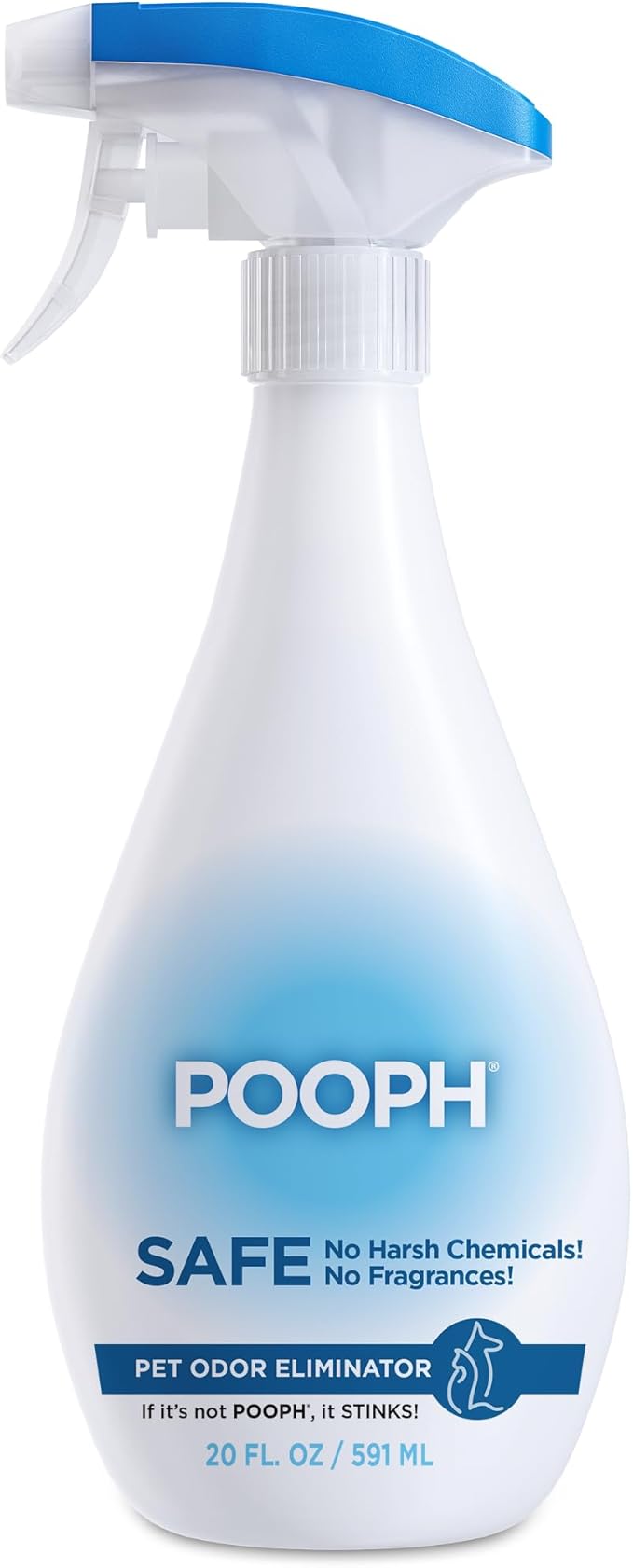 Pooph Pet Odor Eliminator 20oz Spray - Dismantles Odors on a Molecular Basis Dogs Cats Freshener Urine Poop Pee Deodorizer Natures Puppy Fresh Clean Furniture Potty Safe