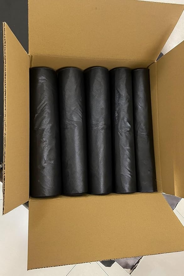 Delmon Trash Bags - 150 Bags / 10 Rolls Carton - 70 Gallons - Thick and Heavy Duty Trash Bag for Commercial Home &amp Kitchen UseFits Toter Curbside Bins - W 43” L 48” Thickness 0.87MIL