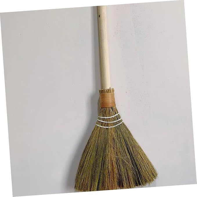 2pcs Manual Hand Woven Broom Compact Cleaning Broom for Home Office and Outdoor Use Includes and for and Sweeping
