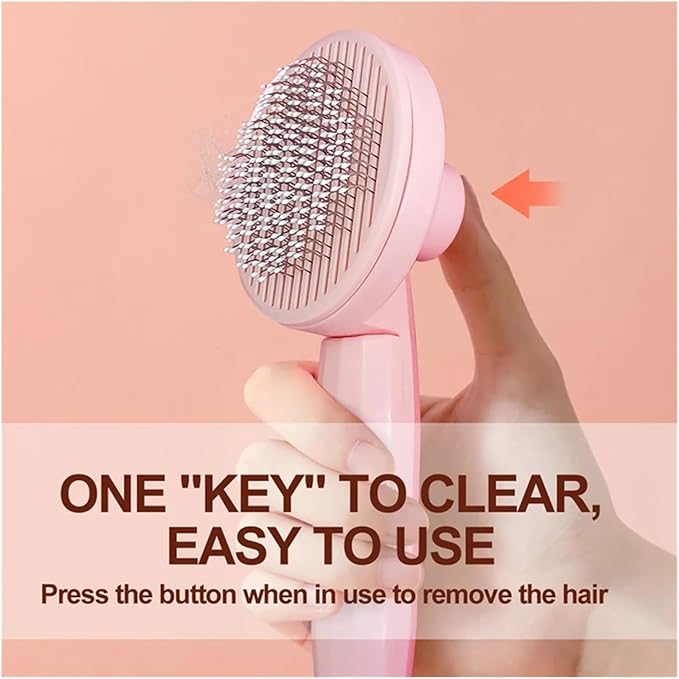 Cat Dogs Pet Hair Remover Pet Comb Pet Grooming Hair Floating Removes Comb Short Massager Goods for Cats Dog Cleaning Brush(G)