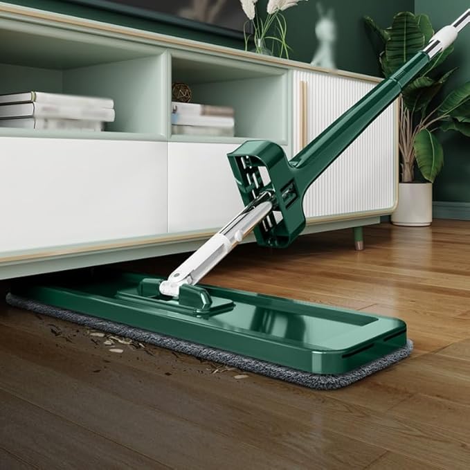 Hands Free Mop Household Labor-Saving Dry and Wet Dual-Purpose Flat