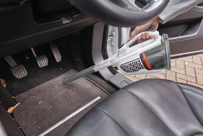 BLACK+DECKER Dust Buster Hand Held Vacuum Cordless Rechargeable Portable Vacuum for Car Extended Runtime Powerful Suction Extra Long Crevice Tool AdvancedClean+ (HHVK320J10)