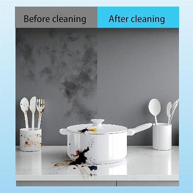 Multi-purpose Rinse-Free Cleaning Cream Heavy-Duty Kitchen Degreaser Foam Cleaner All-Purpose Household Cleaners for Kitchen Bathroom Furniture Stainless Steel (Green)