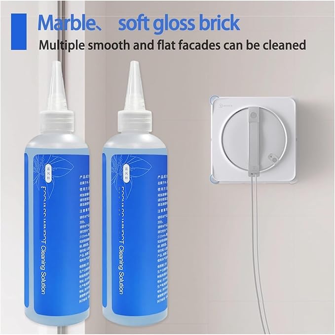 Window Cleaning Fluid - Compatible With ECOVACS WINBOT W2 PRO Omni/W2 Omni/W1 Pro/W1S/Mini - Streak-Free Formula Multi-Functional Glass Cleaner Specialized Fluid For Window Cleaning Robots(2pcs)