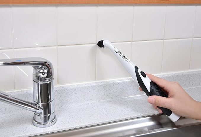 Sonic Scrubber – Super Electric Cleaning Brush | 3 Heads &amp 4 Multi-Firm Pads to Scrub Polish &amp Clean Tile Grout Kitchen Bathroom &amp More | Water-Resistant | Well-Loved in Japan