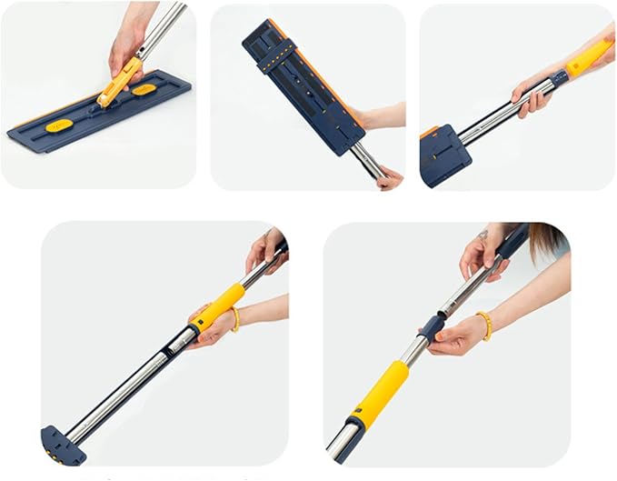 Microfiber Flat Mop Household Cleaning Tool Large 360° Rotatable Flat Mop for Home Living Room Bedroom Carpet Tile Hardwood Kitchen Garage Apartment Dormitory