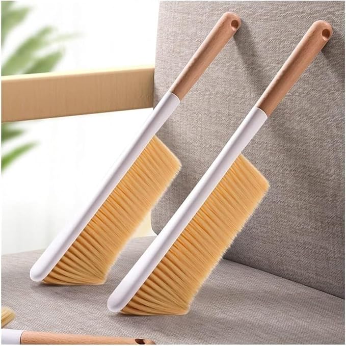 Whisk Broom Hand HeldHand BrushSoft Cleaning Brush Hair Drafting Brush with Microfiber for Keyboard Home Hotel Bed Car Soft Clothes Reusable Cleaning Tools dust Catcher