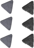 Triangle Microfiber Wall Cleaning Mop with Long Handle Adjustable Dry and Wet Dust for Floor Ceiling Window(Triangle Cloth Set)