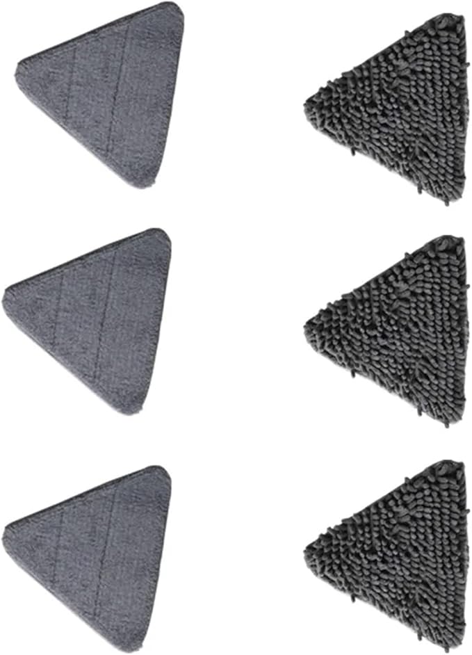 Triangle Microfiber Wall Cleaning Mop with Long Handle Adjustable Dry and Wet Dust for Floor Ceiling Window(Triangle Cloth Set)
