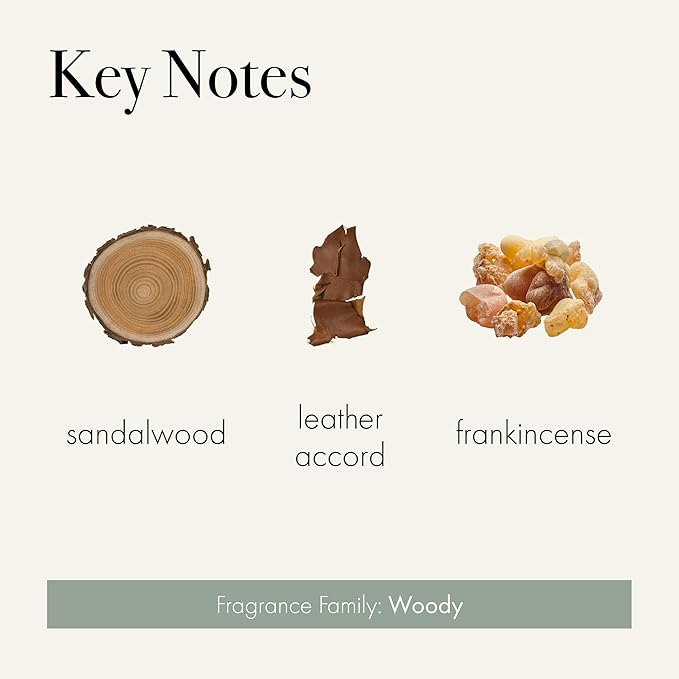 LAFCO New York Signature Reed Diffuser Feu de Bois - 15 oz - Up to 9 Months Fragrance Life - Reusable Hand Blown Glass Vessel - Natural Wood Reeds - Made in The USA