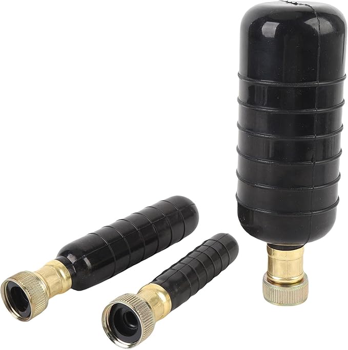 Drain Bladder Kit 3PCS Rubber Drain Unclog Bladders with Hydraulic Power for 1 to 6 Inch Pipes Bathroom Kitchen Sinks