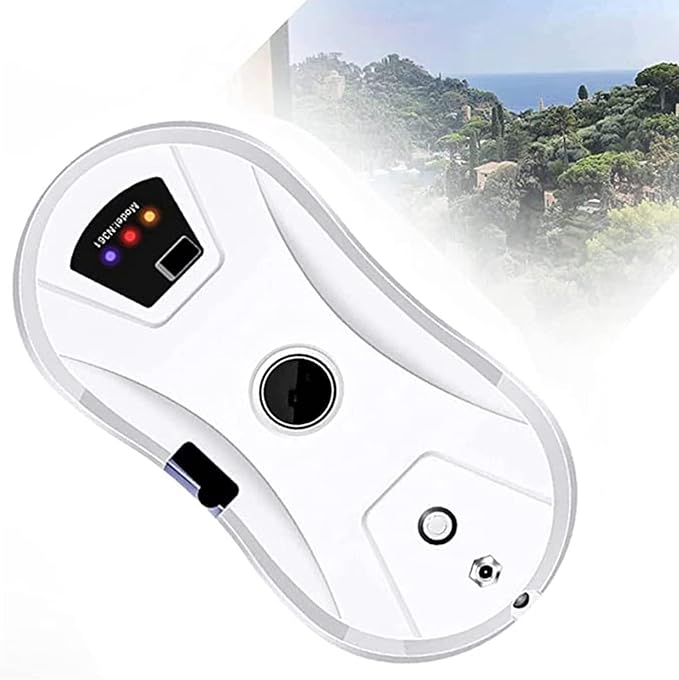 Smart Window Cleaner with Automatic Water Spray AI Navigation Safety Protection Brushless Motor for High-Efficiency Cleaning