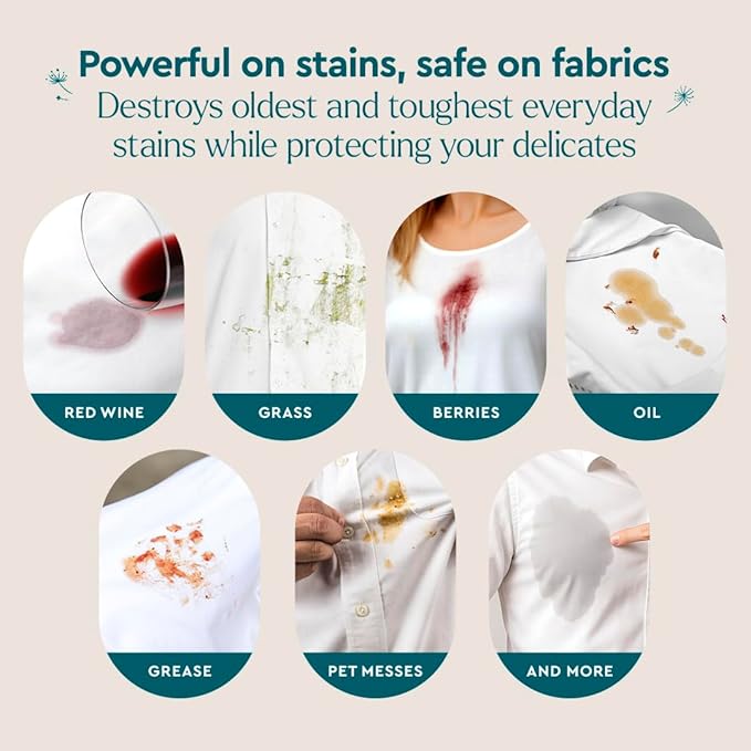 Puracy Stain Remover Natural Travel and Laundry Stain Cleaner for Clothes Baby Essentials Kids Stains Oil and Fabric Spot Cleaner Unscented (48 fl oz Pack of 2 and12 fl oz)