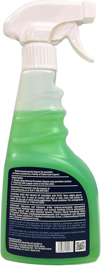 Porcelain Kitchen Countertop Cleaner &amp Bathroom Vanity Cleaner pH-Neutral Streak-Free Specially Formulated for Porcelain Surfaces – 17 fl oz