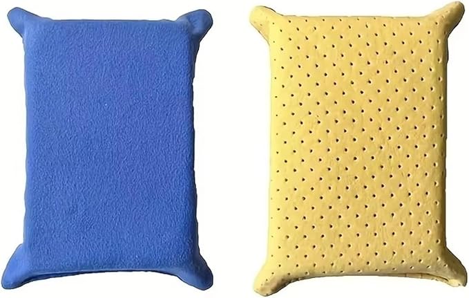 Multi-Functional Car Wipe Sponge Block Non-Woven Double-Sided Velvet Sponge Block Glass Clean ﻿