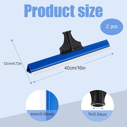 2 Pack 16 Inches Epoxy Floor Squeegees Notched Squeegee for Self Leveling Cement Urethane Epoxy Floor Tools