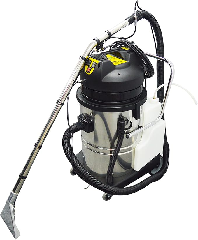 Carpet Extractor Machine 60L 3 in 1 Stainless Steel Hotel Carpet Cleaning Machine 110V 2000W for Corridor Conference Hall and Restaurant