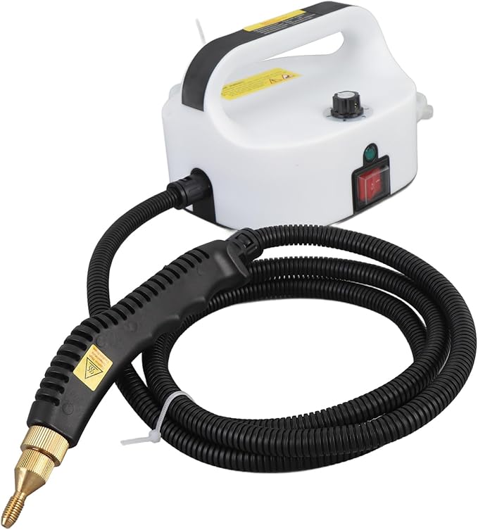 Steam Cleaner Handheld Steam Cleaner High Temperature High Pressure Portable Steam Cleaning Machine for Kitchen Bathroom Floor White (US Plug 110V)