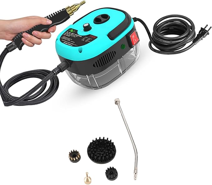 ZJchao Steam Cleaner 2500W Portable High Temperature Pressurized Steam Cleaning Machine Handheld Steam Cleaner Steam Cleaner for Home with Brush Heads for Kitchen Furniture Bathroom