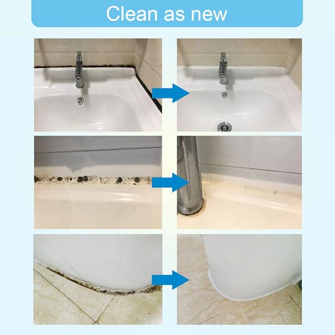 FOLLOWIN Mold and Mildew Bathroom Cleaner Gel 18oz Household Stain Cleaner for Showers Tiles Grout Sealant Sinks
