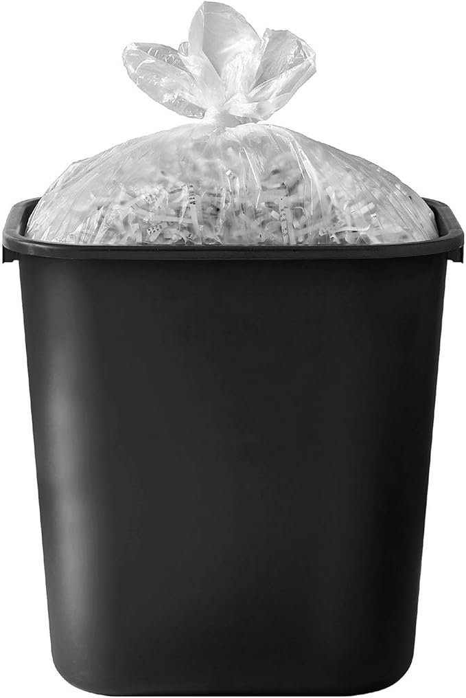 1000-Count Commercial Trash Bags | 10 Gallon Clear Can Liners for Office &amp Bathroom | High-Density Tear-Resistant &amp Leak-Proof | Bulk Roll for Business Retail and Hospitality Use