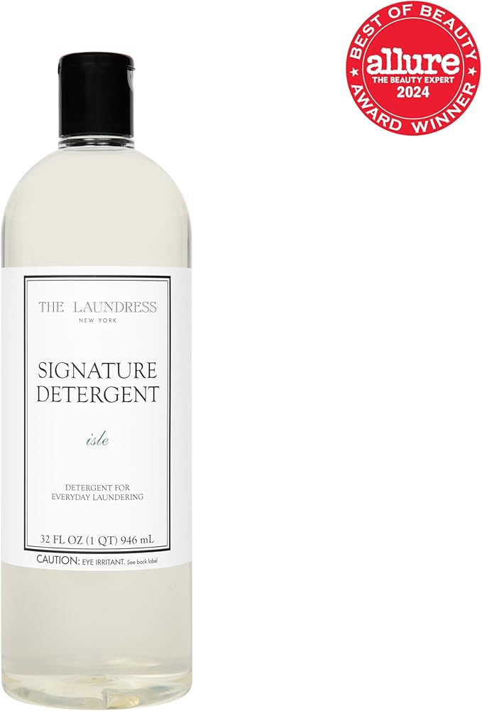 The Laundress Signature Isle Detergent Coastal Inspired Scent Concentrated Laundry Detergent Liquid Tough on Stains Isle Scent 32 oz.
