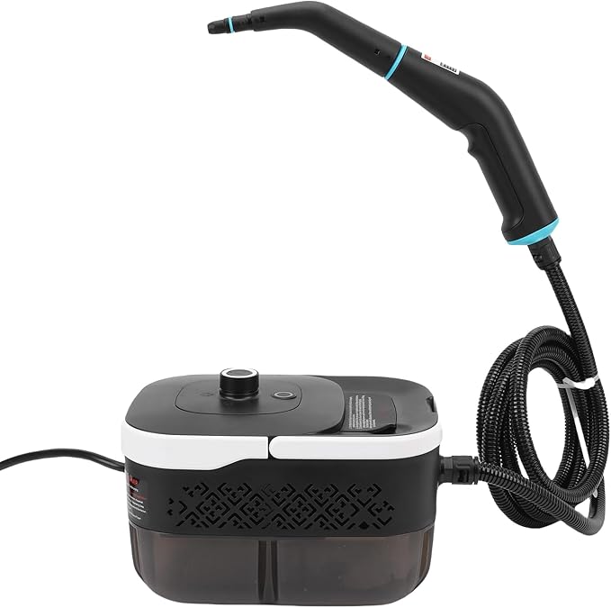 Pssopp Handheld Pressurized Steam Cleaner 6 Levels Adjustable 4 Bar Powerful Home Use Steamer with 6.56ft Hose for Kitchen Floor Bathroom (US Plug 110V)