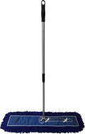 Ultimate Dust Mop Kit: Industrial-Grade Performance Heavy-Duty Frame Telescopic Handle - Blue 36 Inch