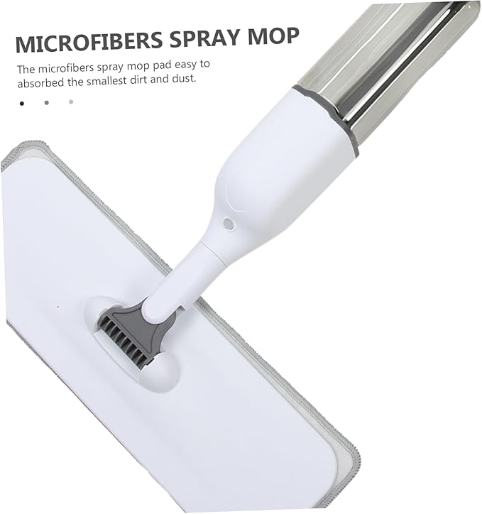 Microfiber Mop for Floor Cleaning Wet and Dry Use Suitable for Hardwood Laminate and Tile Home and Office Cleaning Tool Refillable Bottle