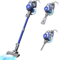 Intercleaner 23Ft Corded Vacuum Cleaner with LED Headlights &amp Large Dust Cup Powerful Suction for Hard Floors &amp Carpets Adjustable Stick Perfect for Pet Hair Wall Mount Storage