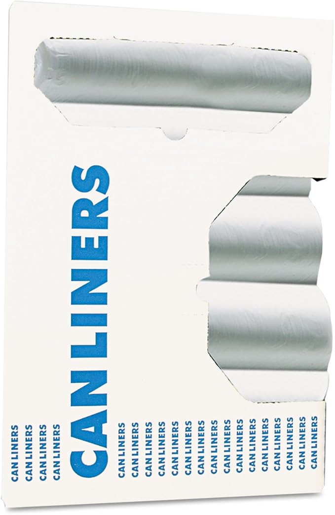 Boardwalk 404616 Waste Can Liners 40-45gal 40 X 46 13 Microns Natural 25 Bags/roll10/carton