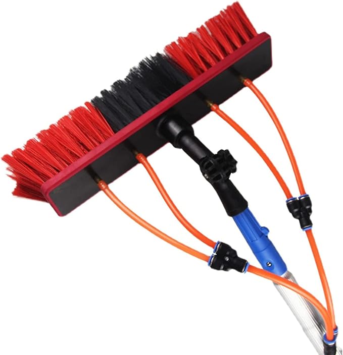 water fed pole kit window cleaning brush outdoor Photovoltaic Panel Cleaning Window Cleaning Pole Water Fed Telescopic Brush Extendable Cleaner Conservatory Roof Extension Rod Cleaning Equipment