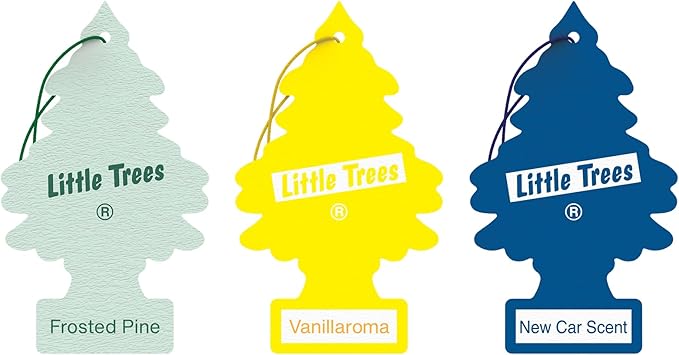 CAR FRESHNER U3P-30100 Wide Classic Assortment Little Tree Air Freshener (3 Pack)