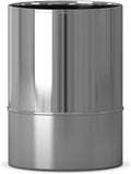 nu steel Parkston Two-Tone Metal Rust Resistant Stainless Steel Small Trash Can Wastebasket Garbage Container Bin for Bathrooms Powder Rooms Kitchens Home Offices