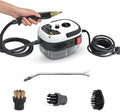 Eigoods 2500w Handheld High-Temperature Pressurized Cleaner 2500w Handheld High-Temperature Pressurized Steam Cleanerwith Brush Heads and 1000ml Tank for Home Car Kitchen (Black)