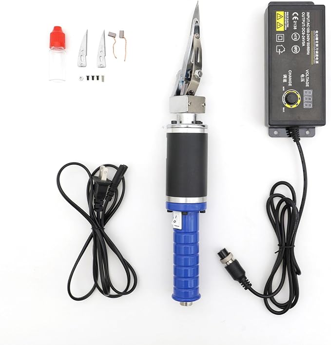Electric Carpet Trimmer - Adjustable Speed Tufting Rug Carving Scissors Interchangeable Blade Fabric Edge Cutter Thread Trimmer Tool for Home &amp Light Professional Carpet Care