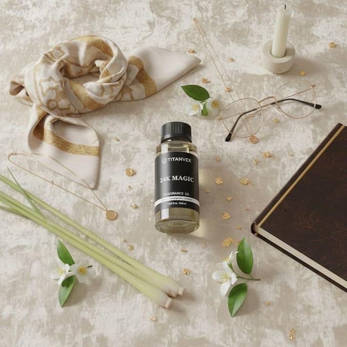24K Magic Hotel Collection Diffuser Oil - Waterless Diffuser Oil Refill for Cold Air Use - Hotel Diffuser Oil Fragrance - Vegan and Safe Formula– 4oz