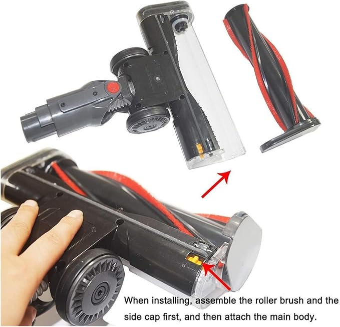 Motorized Carpet Electric Brush for Dyson Cordless V7 V8 V10 V11 Vacuum Motor Head with Powerful Suction Great for Rug (Color : Blue with LED)