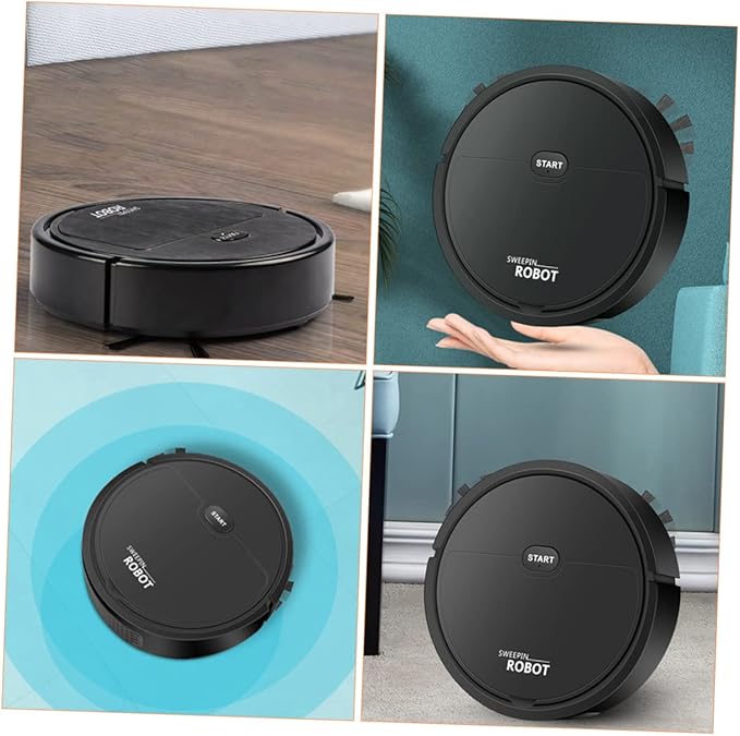 TIDTALEO Electric Floor Sweeping Compact Design for Spaces Cleaning Dual-Sided Extended Brush Efficient Household Mopping and Vacuuming
