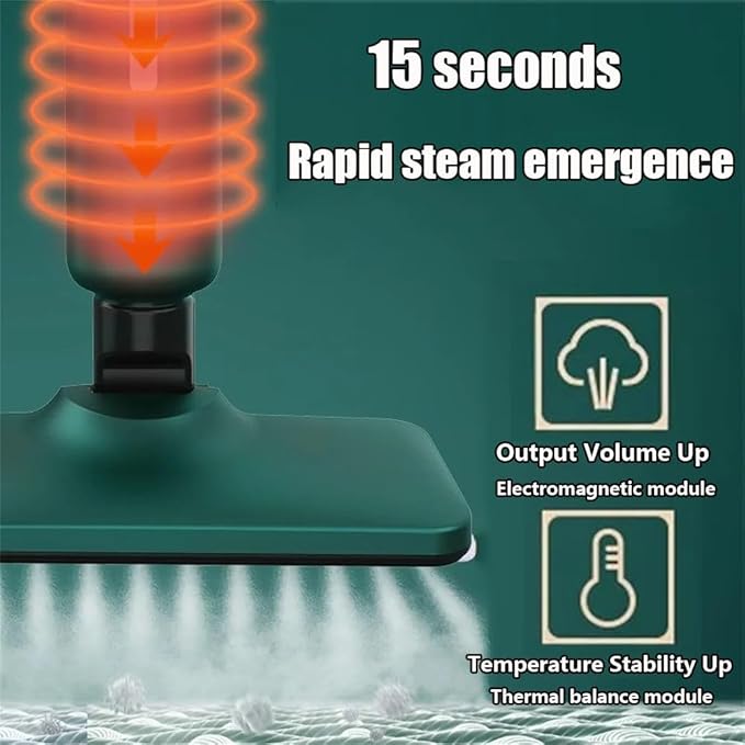 Steam Mop Hardwood Floor Steamer 500ml 1200w Handheld Steam Cleaner Steam Cleaner With 2 Steam Modes15s Fast Heat-Up For Carpet Tile Flooring Marble Cleaning Whole Home UseGreen