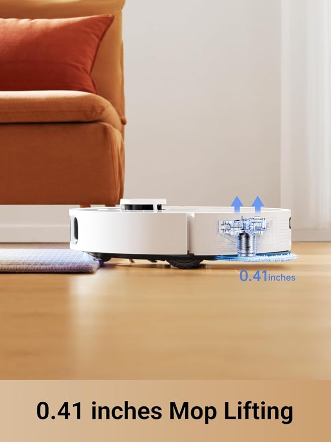 DREAME L10s Pro Ultra Heat Robot Vacuum and Mop Combo Mop Extend 7000Pa Suction Auto Robot Care and Maintenance 136°F Hot Water Mop Self-Cleaning Obstacle Avoidance Ideal for Hair Carpets
