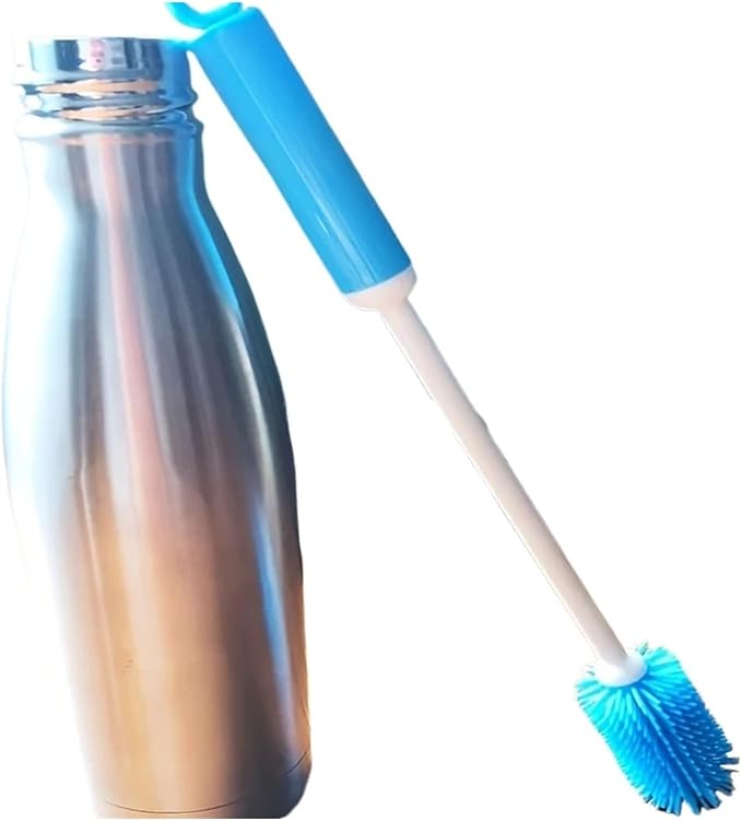 2PC Cup Brush Bottle Insulated CleaningSilicone(Bule)
