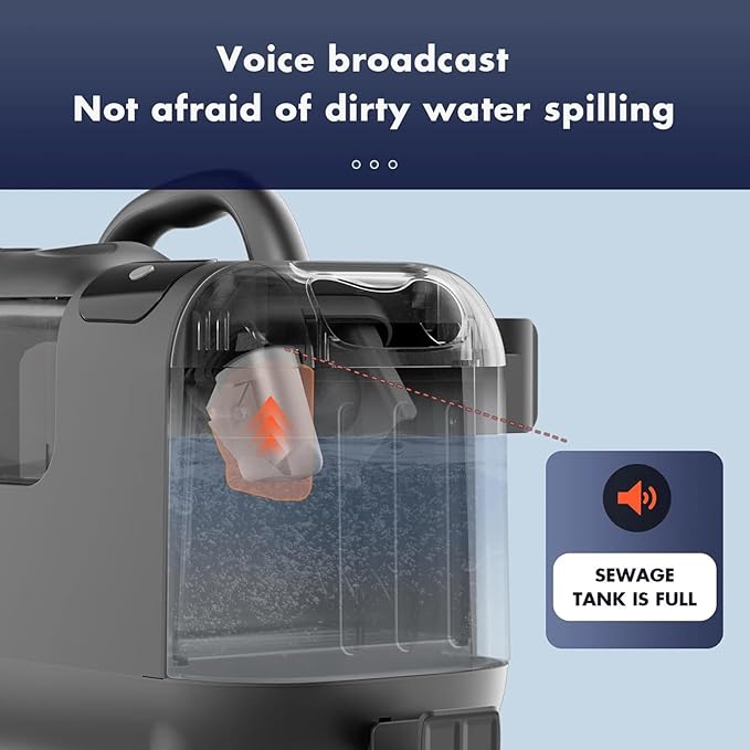 Steam Spray Suction All-in-One MachineCarpet Cleaner Machine - 13Kpa Vacuum Suction Three Modes - Normal Temperature/Hot Water/Steam