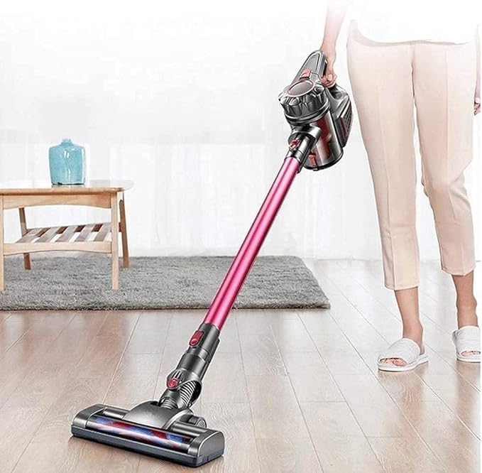 Vacuum Cleaner 4-in-1 Cordless Stick Vacuum Cleaner Quadruple Filtration Headlight Low Noise Upright Storage Ideal for Carpets &amp Hard Floors