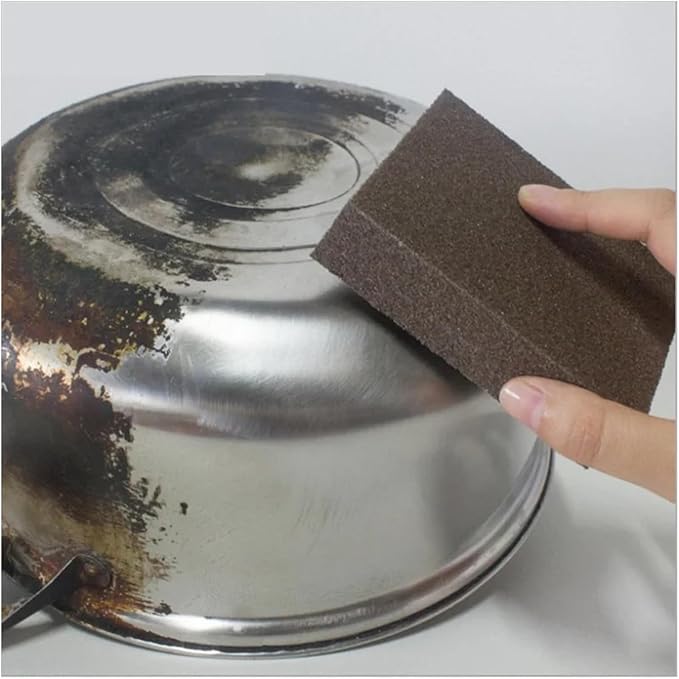4/6/8/10Pcs Sponge Eraser Removing Cleaning Brush Descaling Clean Rub For Cooktop Pot Kitchen(10Pcs)