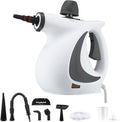 Steam Cleaner Handheld High Pressure Steamer for Home Use Multi-Surface Cleaning for Kitchen Bathroom Upholstery and Car Interior Saker Plus Steam Cleaner Best Steam Cleaners for Home Use (black)