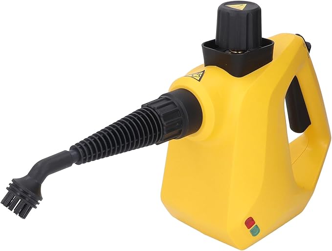 Handheld Steam Cleaner High Temperature Pressure Steam Cleaner with Cleaning Brush Glass Scraper Extension Hose Nozzle Handheld Steamer for Cleaning Kitchen Bathroom (US